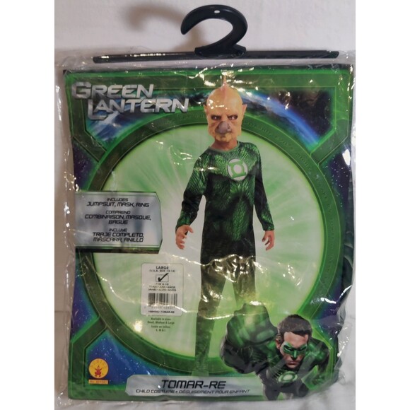 Kids Costume Green Lantern Tomar-Kids Large Size 12-14 Full Costume NEW - Picture 1 of 8